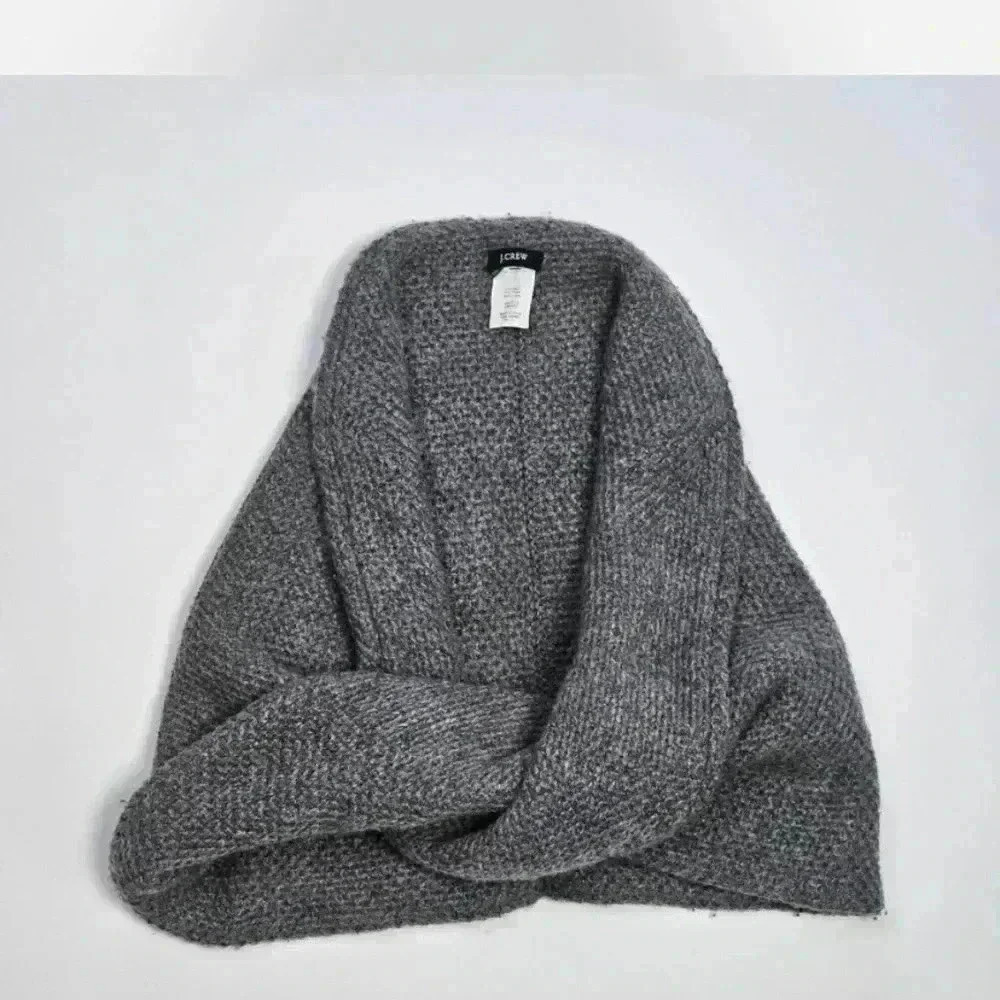 J. Crew heather grey shrug, wool blend, XXS